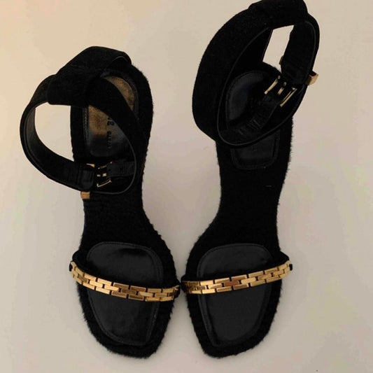 CELINE 2010 FUR-LINED HEELS | EU 38