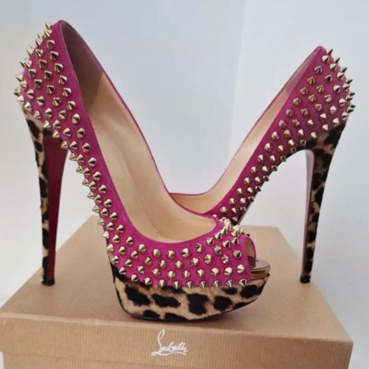 CHRISTIAN LOUBOUTIN PINK/CHEETAH | EU 38