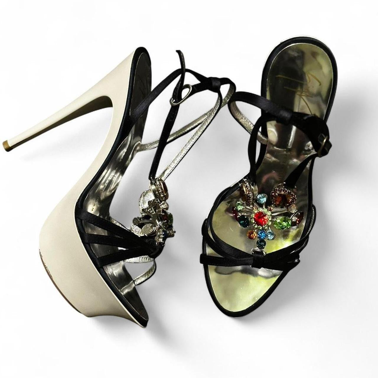 GIUSEPPE JEWELLED PLATFORM HEELS | EU 37